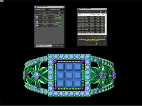 인쇄용 보이지 않는 세트 클러스터 링 와이드 꽃 생크 CAD 3D 프린트 모델