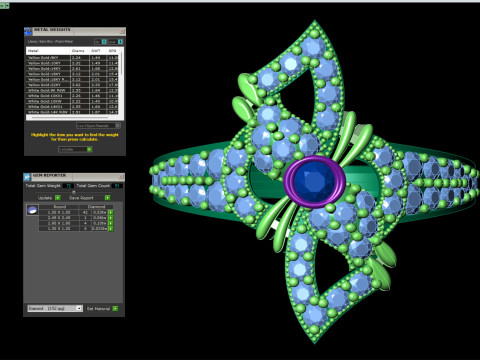 Wide Pave Butterfly Ring Ornate Bow Tie CAD for Printing 3D Print Model