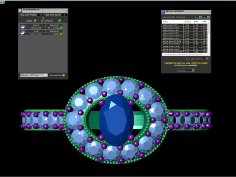 Oval Halo Ring Vintage Milgrain Shank STL CAD for Printing 3D Print Model