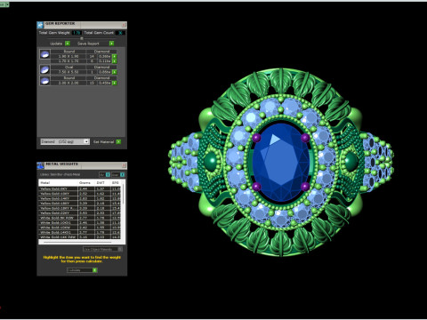 Duży owalny pierścień Halo Szczegółowy projekt liścia Plik STL CAD Model do druku 3D
