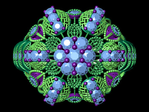 Großer, ausgefallener Clusterring mit durchbrochenem keltischem Schaft, STL-CAD-Datei 3D Druckmodell