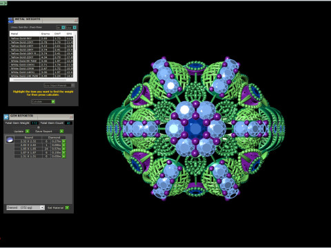 Großer, ausgefallener Clusterring mit durchbrochenem keltischem Schaft, STL-CAD-Datei 3D Druckmodell