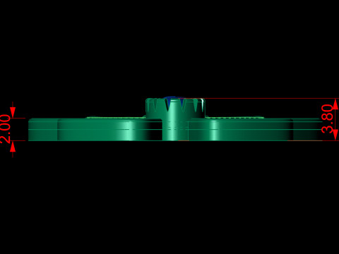 File CAD STL con ciondolo a forma di farfalla nativa americana, cabochon in pietra Modello di stampa 3D