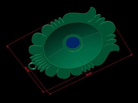 Tribal Medallion Pendant STL CAD File 3D Print Model