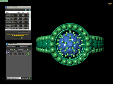 Ball Bead Cluster Halo Ring 3D Print Model