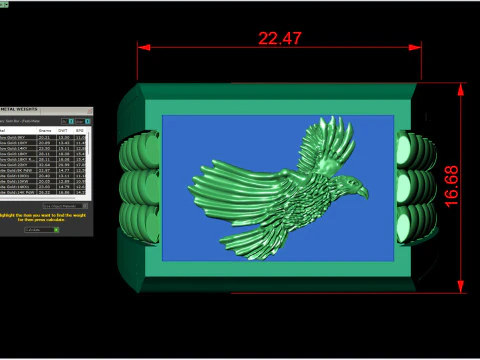 Majestic Eagle Signet Ring with Braided Shoulders 3D Print Model