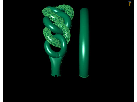 Plain Curb Link Bracelet CAD Design STL and 3DM 3D Print Model