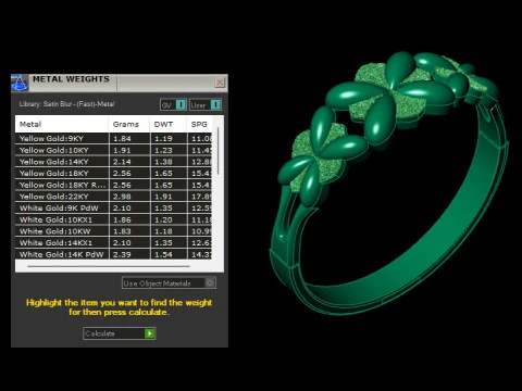 Nature Inspired Flower Band Ring Cad 3D Print Model