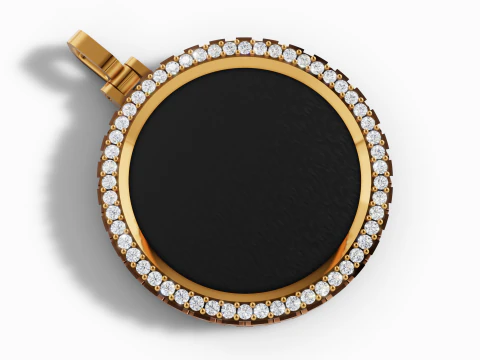 Gold Aztec Sun Face Tribal Medallion CAD 3D Print Model