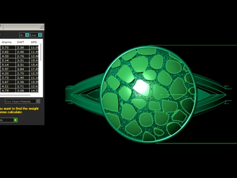 スプリットシャンクのテクスチャード加工を施したラウンドナゲットリング 3Dプリントモデル