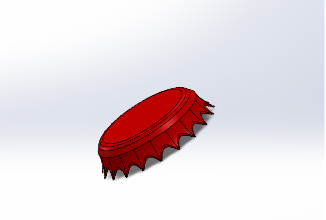 Carborated Drink cap 3D Модель .c4d .max .obj .3ds .fbx .stl .blend 
