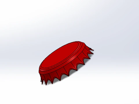 Carbnated Drink cap 3D Model