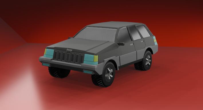 Jeep Grand Cherokee 1995 Model 3D .c4d .max .obj .3ds .fbx .stl .blend