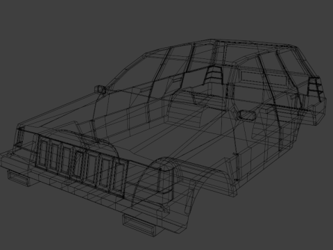 Jeep Grand Cherokee 1995 Model 3D