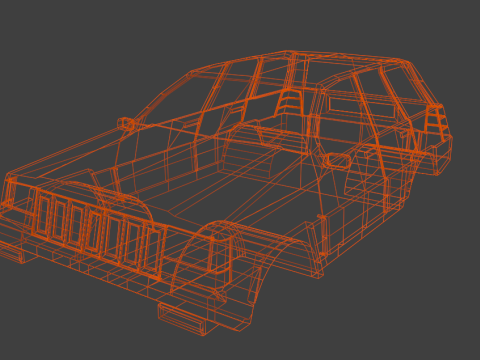 Jeep Grand Cherokee 1995 Model 3D