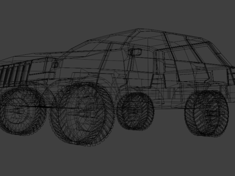 Jeep Grand Cherokee 1995 Model 3D