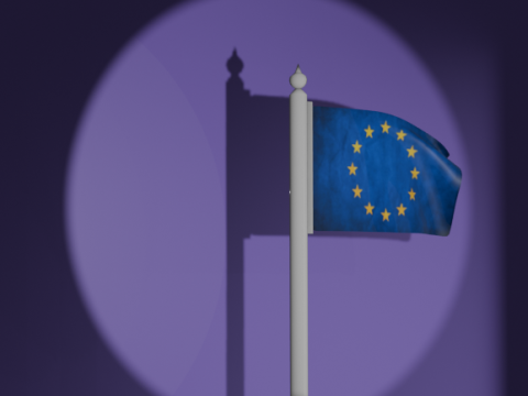 Flag of the European Union Model 3D