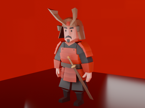 Samurai 3D Model