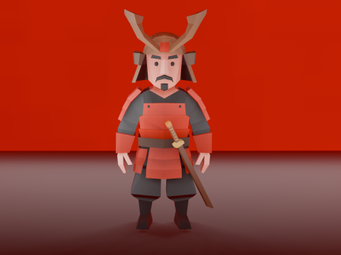 Samurai 3D Model
