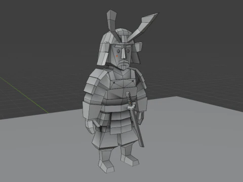 Samurai 3D Model