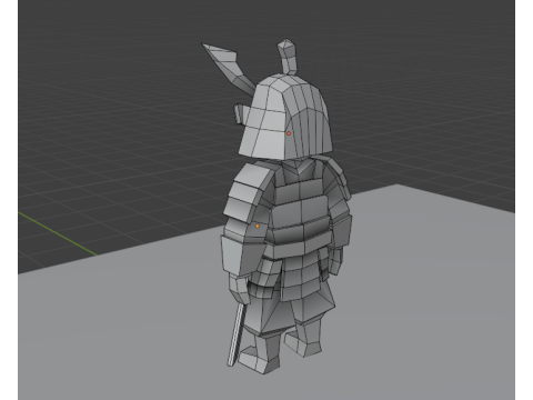 Samurai 3D Model