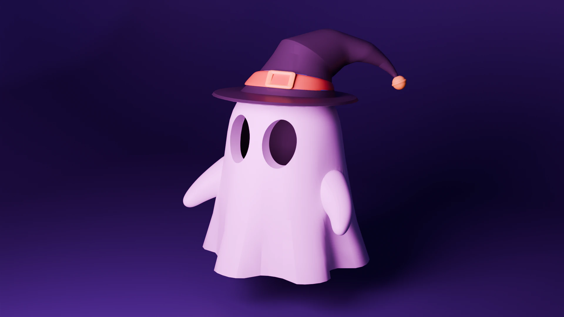 A ghost named Boozle 3D Model .c4d .max .obj .3ds .fbx .stl .blend 