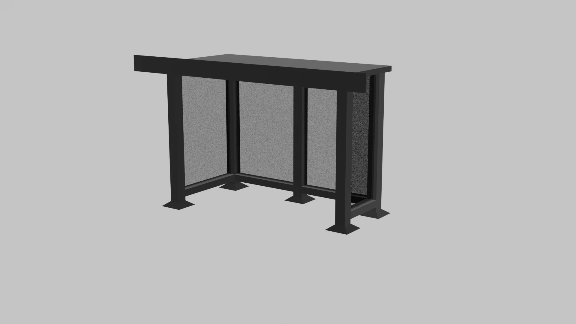 Bus Station 3D Model .c4d .max .obj .3ds .fbx .stl .blend 