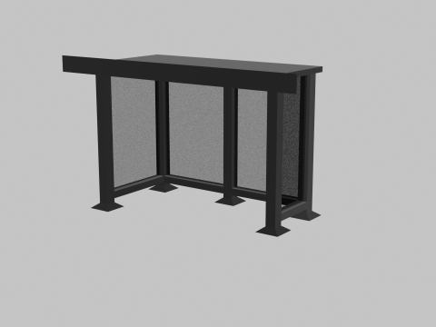 Bus Station 3D Model