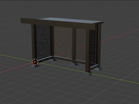 Bus Station 3D 모델