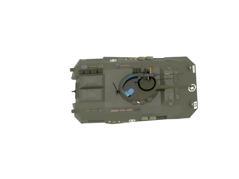 WW2 American Armored Car M8 Greyhound 3D 模型