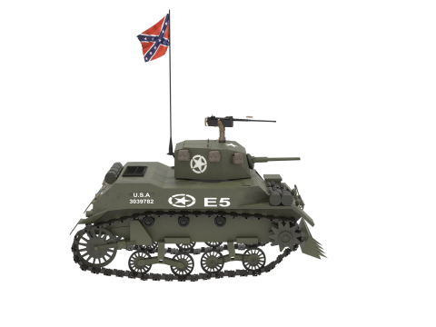 WW2 M3 Stuart Tank 3D 模型