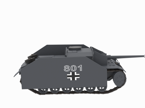 Sturmgeschtz III German Assualt Vehicle 3D 模型