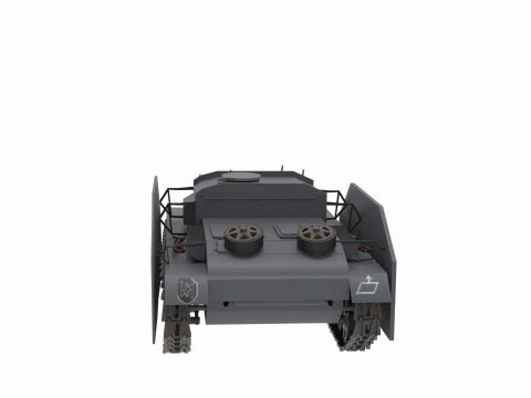 Sturmgeschtz III German Assualt Vehicle 3D Model