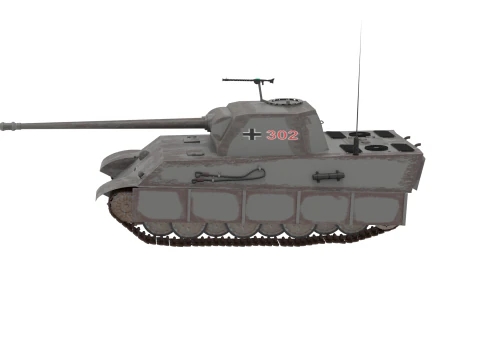Німецький танк "Пантера" Другої світової війни Pzkw V 3D Модель