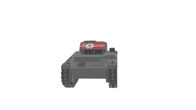 WW2 German Tank Pzkw II 3D 模型 .c4d .max .obj .3ds .fbx .stl .blend 