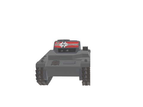 WW2 German Tank Pzkw II 3D 模型
