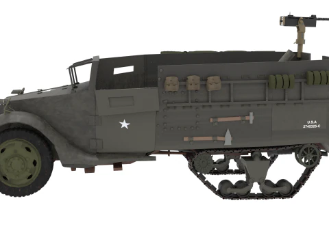 M21 Mezzo binario Porta mortaio Modello 3D