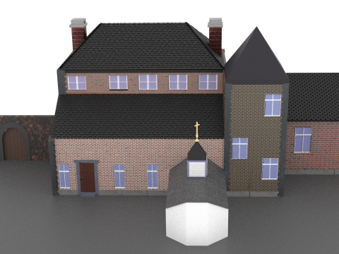 Waterloo the Chateau at Hougoumont Farm 3D 模型