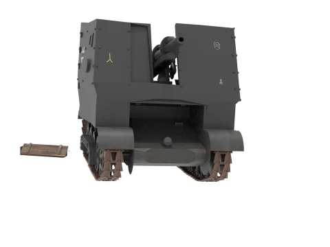 WW2 german SIG33 Self Propelled Artillery 3D Model