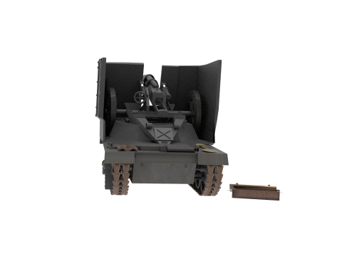 WW2 german SIG33 Self Propelled Artillery Model 3D