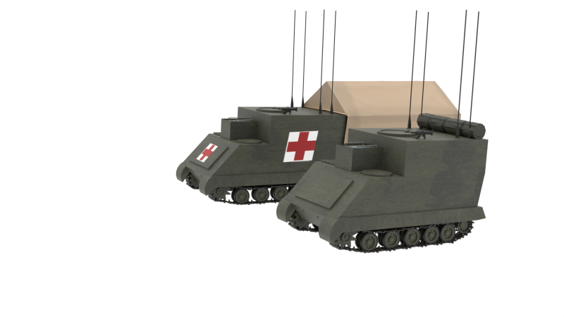M577 Command Post Carrier 3D 模型 .c4d .max .obj .3ds .fbx .stl .blend 