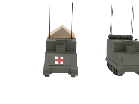 M577 Command Post Carrier 3D 模型