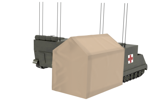 M577 Command Post Carrier 3D 模型