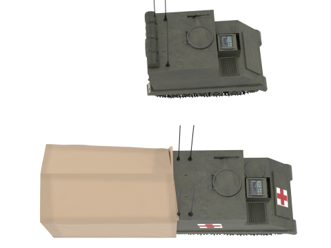 M577 Command Post Carrier 3D 模型