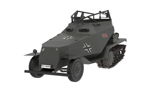 WW2 German HalfTrack Sdkfz 250 3D Model