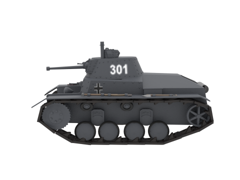 WW2 German Panzer 38t 3D 模型