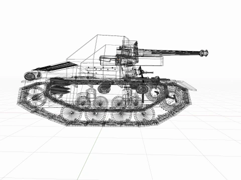 WW2 German Marder 2 3D Model