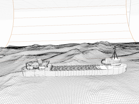 Edmund Fitzgerald Freighter 3D 모델
