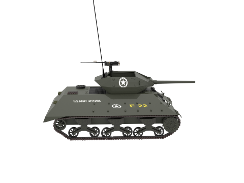 WW2 US M10 Tank Destroyer 3Dモデル