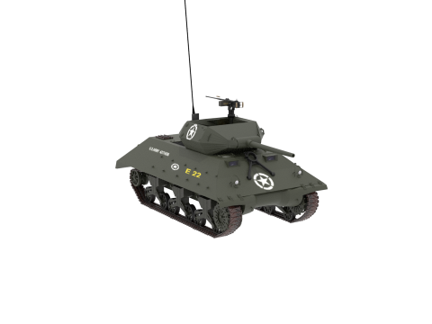 WW2 US M10 Tank Destroyer 3D Model